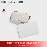 CHARLES&KEITH质感菱格链条小方包钱包斜挎包包女包七夕礼物送女友CK6-10680924