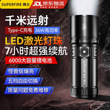 神火（SupFire）K90-S 手电筒强光手电超长续航超亮远射充电式探照灯应急户外家用