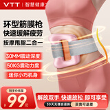 VTT环型筋膜枪小腿筋膜环按摩仪腿部按摩器颈膜肩颈肌肉颈椎按摩神器电动全身生日礼物送女生 【娆粉】5档调节+1.5M调节腰带