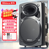 新科Z12 广场舞音响大功率低音炮移动户外K歌蓝牙拉杆麦克风音箱扩音器无线话筒摊摆喇叭 12英寸双话筒