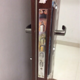 九曜恒全套通用型家用大门锁防盗门整套锁具套装加厚锁心锁体双快三件套 方头双活整套门锁 右内