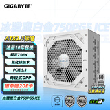 技嘉（GIGABYTE）冰猎鹰双白金牌氮化镓750W全模组电源80PLUS/PPLP白金认证/两段式OPP智能保护 EG750PM PG5 ICE