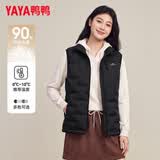 鸭鸭（YAYA）冬季轻薄羽绒服女2026新款马甲短款背心休闲保暖鸭绒轻便马夹女