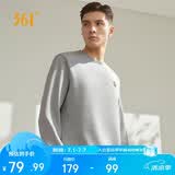 361°卫衣男装春夏季长袖运动服休闲跑步圆领宽松上衣服652334801D-2