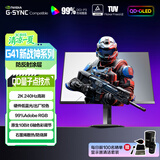 AOC 27英寸2K 原生240Hz QD-OLED 原生10Bit 0.03ms HDR 硬件低蓝光 电竞游戏FPS显示器 Q27G41ZDF