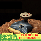 藏壶天下宜兴紫砂盖托茶宠纯手工摆件茶具配件青蛙莲子可养茶桌茶玩小摆件
