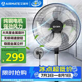 艾美特（AIRMATE）电风扇工业落地扇18寸家用商用家用大功率金属电风扇大风量工厂车间电扇 【强劲纯铜电机】 FP4530