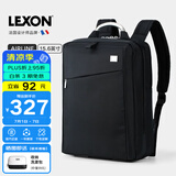 乐上（LEXON）电脑包15.6/16英寸双肩包男士双层书包商务旅行笔记本背包蓝黑色