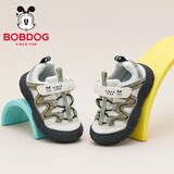 巴布豆（BOBDOG）童鞋秋款男童百搭学步鞋宝宝鞋小童轻便休闲鞋102363021米/浅军23