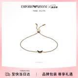 EMPORIO ARMANI阿玛尼女士手链时尚月牙银手链生日礼物送女朋友次日达EG3369221