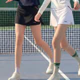 李宁（LI-NING） 羽毛球裙运动短裙女式 防走光打底裤夏季网球裙子瑜伽健身跑步裙 浅粉红 M