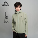伯希和（Pelliot）[成毅同款]风盾CY冲锋软壳衣男秋冬外套防风夹克114306147绿XL