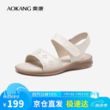 奥康（Aokang）妈妈鞋凉鞋夏季百搭舒适软底女凉鞋平底女鞋1224821025米37码