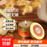 应急防灾蜡烛家用无烟无味生日蜡烛战备防风蜡烛灯家用停电照明灯 小号40g 一个装