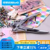 可得优 金属护圈打孔机单孔皮带打孔器打洞机装订圈可打孔30页鸡眼空心铆钉钳 9719+护圈*1盒【随机色】