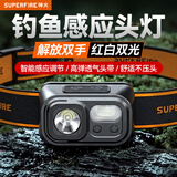 神火（SupFire）感应头灯轻便迷你户外夜钓割胶专用超亮头戴式长续航儿童赶海鱼灯 HL23-N【5W-350LM-1500mAh/续航约7H】