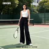 SIINSIIN【专享】户外工装裤女宽松防晒透气速干运动休闲裤束脚裤阔腿裤 【常规款】显瘦黑 XL （131-150斤）