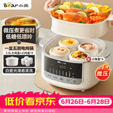 小熊（Bear）电炖盅电炖锅隔水炖家用4人用煲汤炖汤锅燕窝炖盅4.1L炖蒸煮一体微压电炖锅DDZ-J25G2