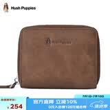 暇步士（Hush Puppies）卡包男真皮零钱包男证件夹风琴式收纳包名片夹生日礼物礼盒装
