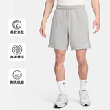 耐克（NIKE）男运动短裤7英寸 夏季针织短裤 纯棉吸汗 五分裤FQ4361-063灰 M