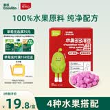 英氏忆小口儿童零食水果溶豆 草莓火龙果苹果味 水果多多溶豆18g