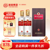滨河九粮液45度白酒 九粮香型纯粮食酒 甘肃名酒高端商务接待用酒 45度 500mL 2瓶 【两瓶装】
