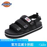 Dickies凉鞋男休闲情侣鞋软底魔术贴沙滩鞋凉拖鞋 黑色【男女款】 41
