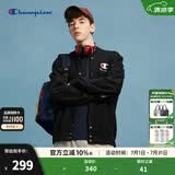Champion冠军卫衣24春季新款棒球领卫衣男美式休闲刺绣开衫外套女 黑色 L
