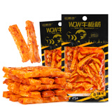 桂青源WOW厚切手撕牛板筋休闲零食香辣味25g*8袋