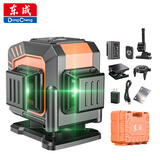 东成12线绿光水平仪高精度强光自动调平激光红外线贴地仪DTX4V-1212DE