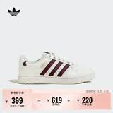 adidas NY 90 STRIPES经典运动板鞋男女阿迪达斯三叶草   汉玉白/红色/金色   37