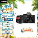 松下G100DK+【25mmF1.7】白盒 双镜头（Panasonic）微单数码相机    vlog相机  4K视频 柔肤自拍