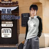 Converse 匡威男女童插肩袖长袖T恤春季新款亲肤舒适儿童经典星标长T