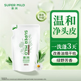 惠润（SUPER MiLD）绿野洗发露替换装400ml 无硅油清爽蓬松洗发水京东自营