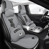 卓诗图新款大众polo朗逸宝来迈腾探歌速腾汽车座套半包四季通用坐垫 雅致灰五座豪华版