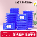 德佑企鹅湿厕纸小包便携10抽*30包 厕纸湿巾洁厕如厕湿纸巾