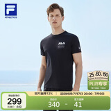 FILA 斐乐官方男子短袖T恤夏季基础简约圆领运动针织短袖衫