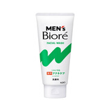 碧柔（Biore）男士洗面奶 日本原装进口mens控油磨砂祛痘保湿清爽洁面乳 痘痘粉刺 130g