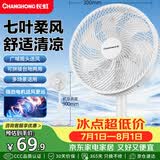 长虹（CHANGHONG）电风扇家用七叶轻音立式落地扇台式桌面小风扇大风量节能摇头宿舍低噪台地两用电扇FS-LJ301