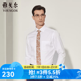 雅戈尔（YOUNGOR）长袖衬衫男DP免烫衬衫纯棉面料抗皱易打理新品 YLDP10171BJA白色 41
