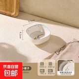 蓝百合碗盘餐具家用米饭碗盘子菜盘汤碗面碗鱼盘 3.5英寸四方小碟子