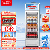澳柯玛（AUCMA）281升第4代无霜风冷一级能效商用立式展示柜冷藏保鲜柜玻璃门饮料柜超市啤酒陈列柜冰箱 SC-281CNE