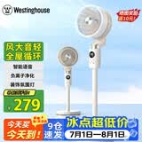 西屋（Westinghouse）空气循环扇家用立式遥控落地扇涡轮落地扇循环对流3D摇头电扇轻音低噪大风力节能风扇WTH-XH018