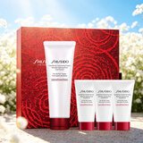 资生堂（Shiseido）肌活焕采洁面膏125ml+50ml*3 红腰子洁面清洁毛孔改善粗糙洗面奶