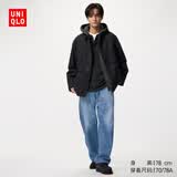优衣库宽松廓形牛仔裤/水洗产品男装女装丹宁弯刀裤482868 485629 482868/65宝蓝色 34 /175/86A