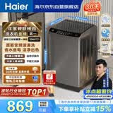 海尔（Haier）全自动波轮洗衣机10公斤大容量  直驱变频 6键自编程 国家补贴京东自营 家用租房 EB100B32Mate1