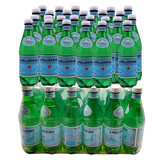 圣培露气泡水 苏打水味充气矿泉水 意大利原装进口天然饮用水 塑料瓶500ml*24 中英文随机发货