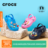 CROCS卡骆驰贝雅儿童洞洞鞋户外包头童鞋沙滩鞋凉鞋拖鞋/207013/207012 黑色-001 34 (205mm)
