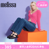 梅丽莎（melissa）新款时尚编织女士简约通勤果冻罗马凉鞋32408 哑光黑色 39