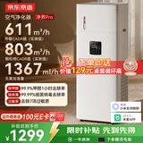 京东京造甲醛数显净化加湿一体空气净化器鼻炎家用除甲醛烟味异味过敏原空气净化机净界Pro已接入米家APP